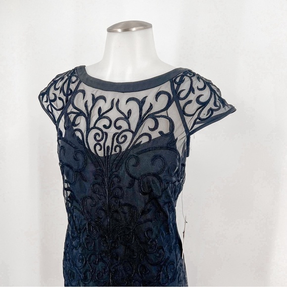 Guess Floral-Lace Ruffled-Hem Sheath - Picture 6 of 12